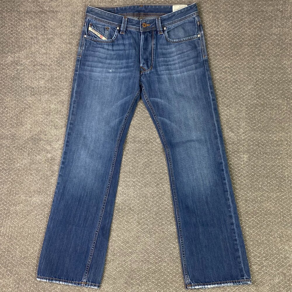 Diesel Men's Straight Jeans in Medium Blue